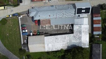 Priemyselný areál (tri haly, recepcia, kancelária, garáže, l