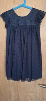 Tmavomodré dievčenské šaty