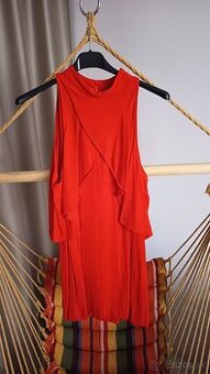 Dámske šaty červené Zara veľkosť L