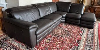 Luxusní moderní kožená rohová sedací souprava,6362
