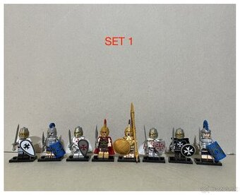 Figúrky Rytieri 2 (8ks) - typ lego, nové, nehrané