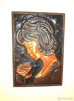 Kovový obraz Чеканка