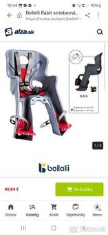 Predná sedačka na bycikel.