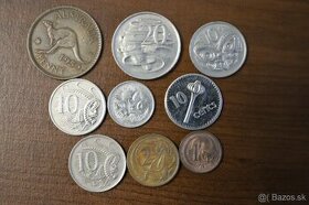 Mince z obehu- Austrália a Oceánia mix