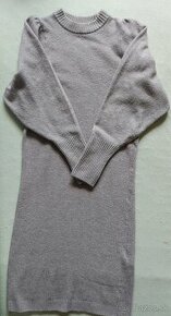 Tehotenské pletené šaty - 1