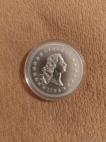 Strieborna minca Liberty 1794 v 100 percentnom stave - 1