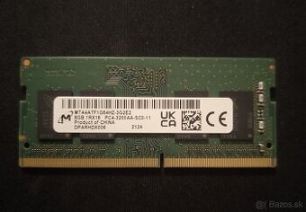 Pamäť RAM DDR4 3200 MHz 8 GB