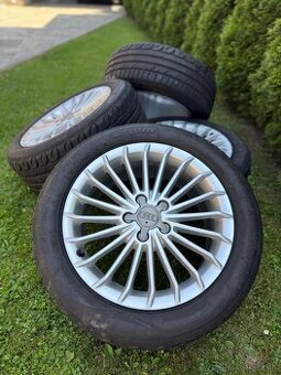 Letny komplet R17 5x112 OEM Audi A4 + 225/50 R17 Orium leto