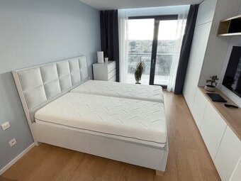 Materasso posteľ - prémiová látka - s úložným priestorom