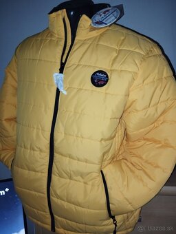 Nebulus- Kvalitná,štýlova pánska bunda žltej farby vo veľk - 1