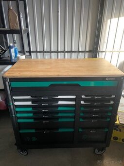 Dielenský vozík Stahlgruppe Jumbo + Aku set náradia - 1