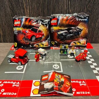 LEGO Shell sety – 5 ks + štartovacia plocha