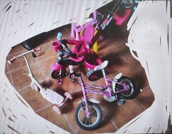 Bicykel, trojkolka a kolobežka