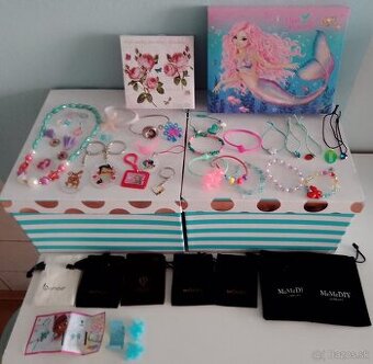 43dielny set- detské šperky,šperkovnica+925prsteň