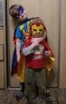 SUPERMAN IRONMAN maska + plášť - halloween