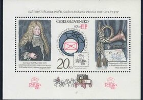 Poštové známky, filatelia: ČSSR1986, aršík-vzácna perforácia
