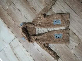 Dievčenský plyšový sveter macko 122-130cm