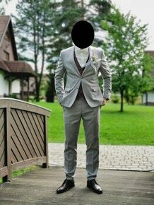 Pánsky oblek - svadobný - nekrčivý materiál