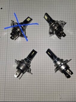 H4 led biela