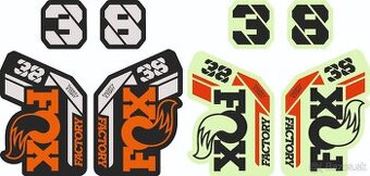Nalepky na bicyklové vidlice Fox a Roxckshox
