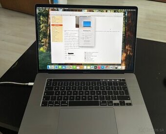 Macbook Pro 16" i7 16GB RAM 512GB SSD rok.výr. 2019
