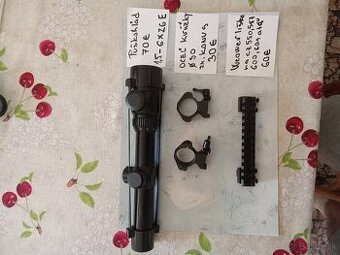 Nadhankovy puškohľad, oceľové krúžky,weawer lista