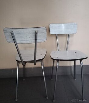 2ks Chromové kuchynské stoličky