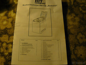 Domáca pekáreň chleba zn. Hit nemecká - 1