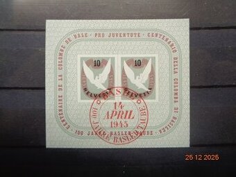 Poštové známky - ŠVAJČIARSKO - 2 FOTO - 1945