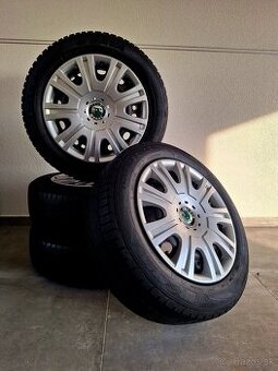 ORIGINÁL PLECHOVÉ DISKY ŠKODA 5x100 R15 + PNEU 185/60 R15