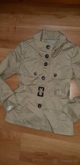 Prechodný krémový kabát H&M 36