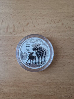 Australian Lunar III - Year of the Ox (Rok byvola) 2oz