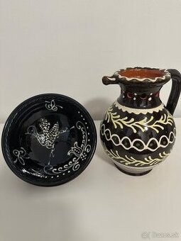 Keramický džbán a misa