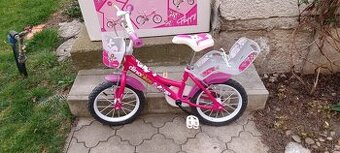 Detský dievčenský bicykel Dinobikes 14"