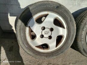5x112 R15, 6.5 ET50, hliníkové disky s letnými pneu