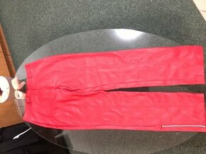 GUESS originál kožené nohavice Red veľkosť L