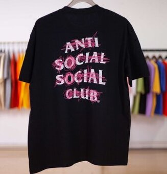 Anti Social Social Club (rúžovo-čierne)