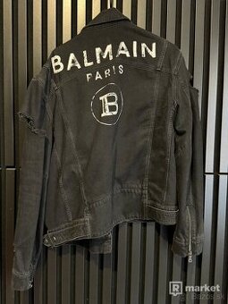 Balman bunda cut-out logo denim