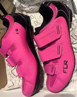 Dámske cyklistické tretry FLR  F-35 Neon Pink č. 40