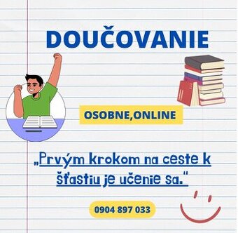 Ponúkám doučovanie