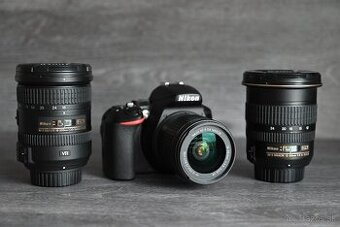 Nikon D5600 so sadou objektívov
