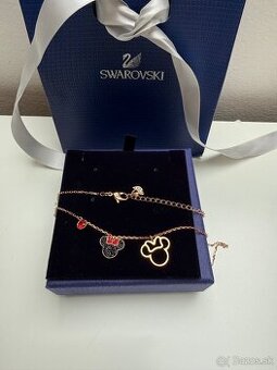 Swarovski Mickey & Minnie prívesok, viacfarebný, pozlátený