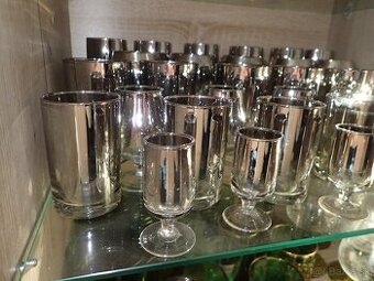 Dýmové sklo sada pohárov 34ks