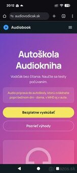 AudioVodičák – audiokniha na vodičák | prístupový kód 10 €