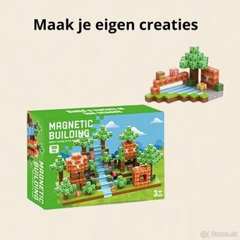 Minecraft magneticke kocky 100 ks