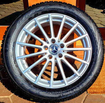 alu R18 5x112, senzory, zimné pneu 215/55 orig. Mercedes GLA