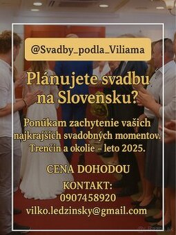 Fotograf na spoločenské akcie a svadby