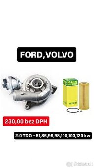 Repasované turbo GARRETT 2.0 TDCi - 85kw, 96kw, 103kw, 120kw