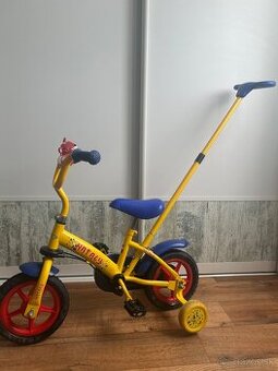 Bicykel pre najmenších s riadiacou rukoväťou