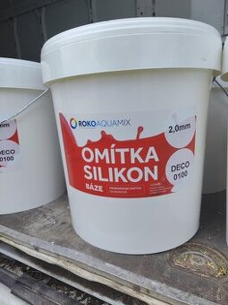 SILIKONOVÁ OMIETKA ROKO 25 kg biela hladena 2mm